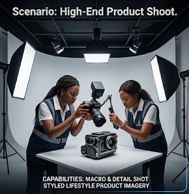High-End Product Shoot & Macro Detail Staging
