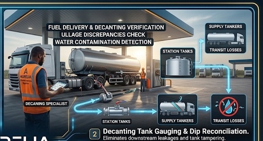 Fuel Delivery Decanting, Ullage & Water Contamination Check