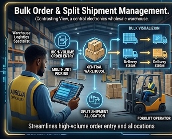 Bulk Order Entry, Multi-Unit Picking & Split Shipments