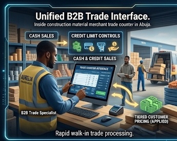 Unified B2B Trade Counter, Cash & Credit Sale POS